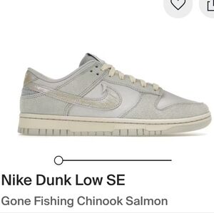 Nike Dunk Low SE Gone Fishing Chinook Salmon Mens 9.5 Womens 11 EUC